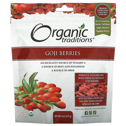 Organic Traditions, Ягоды годжи, 227 г (8 унций) #1
