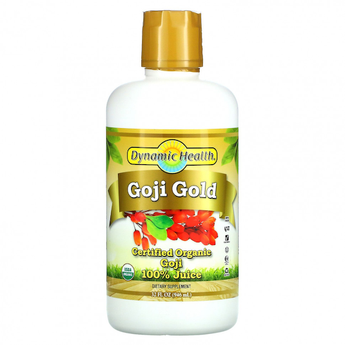 Dynamic Health Laboratories, Certified Organic Goji Gold, 100% сок, 946 мл (32 жидк. Унции) #1