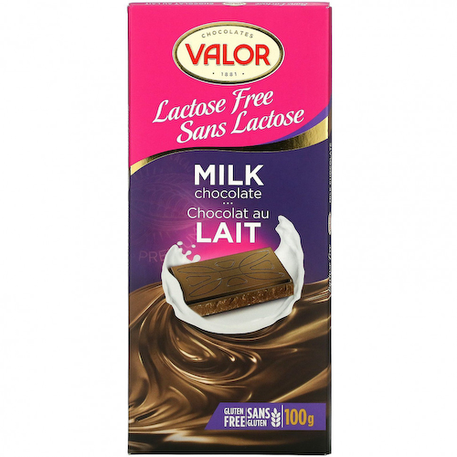 Valor, Молочный шоколад, без лактозы, 3,5 унции (100 г) #1