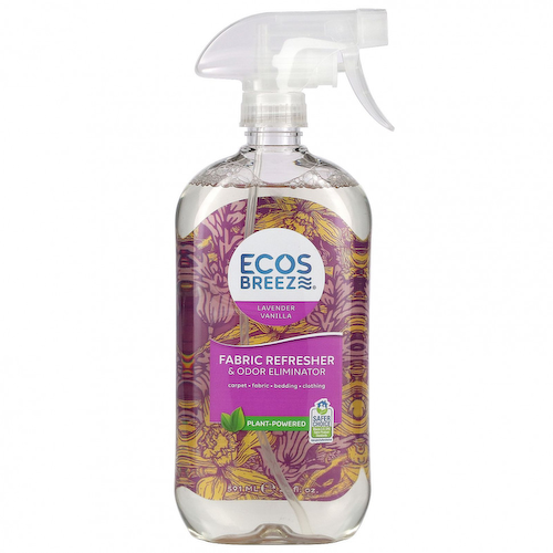 Earth Friendly Products, Ecos Breeze, освежитель тканей и устранение запахов, лаванда и ваниль, 591 мл (20 жидк. Унций) #1