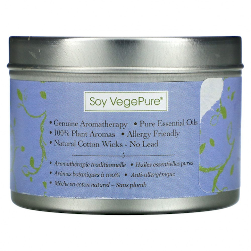 Aroma Naturals, Soy VegePure, свеча Tranquility, удобна для путешествий, лаванда, 79,38 г (2,8 унции) #1
