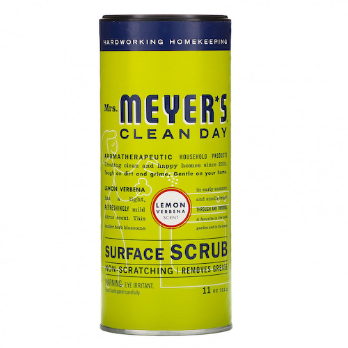 Mrs. Meyers Clean Day, Скраб для очистки поверхности, с лимонной вербеной, 11 унций (311г) #1