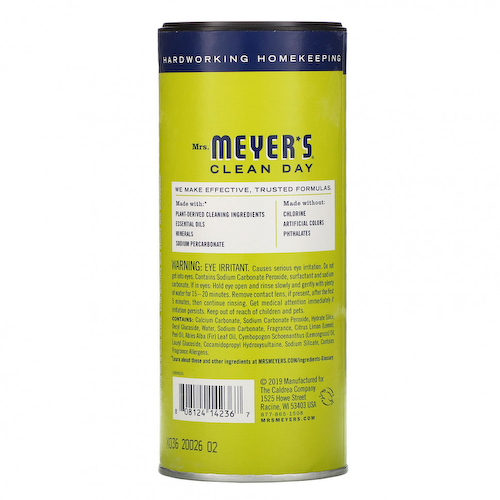 Mrs. Meyers Clean Day, Скраб для очистки поверхности, с лимонной вербеной, 11 унций (311г) #1