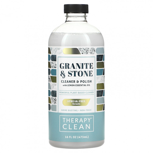Therapy Clean, Granite & Stone, очищающее средство и полироль с эфирным маслом лимона, 473 мл (16 жидк. унций) #1