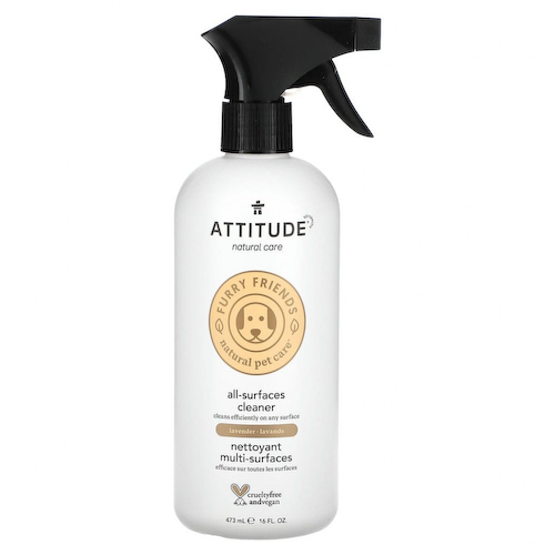ATTITUDE, Furry Friends, Natural Pet Care, очищающее средство для всех поверхностей, лаванда, 473 мл (16 жидк. Унций) #1