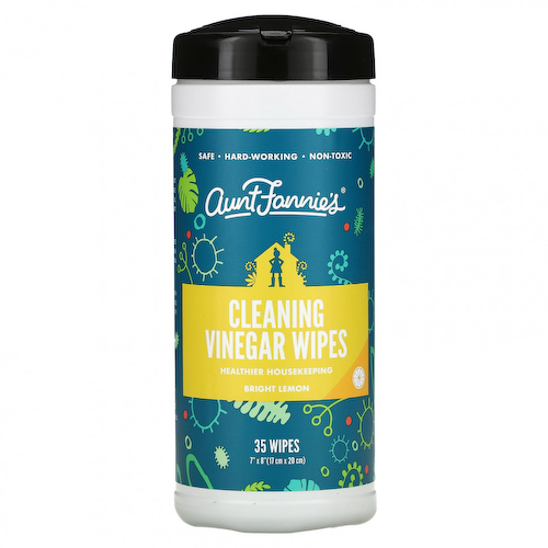 Aunt Fannie's, Салфетки с уксусом, Bright Lemon, 35 салфеток #1