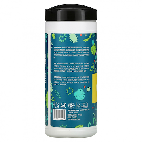 Aunt Fannie's, Салфетки с уксусом, Bright Lemon, 35 салфеток #1