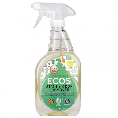 Earth Friendly Products, Ecos, Средство для удаления пятен и запахов, лимон, 22 жидких унции (650 мл) #1