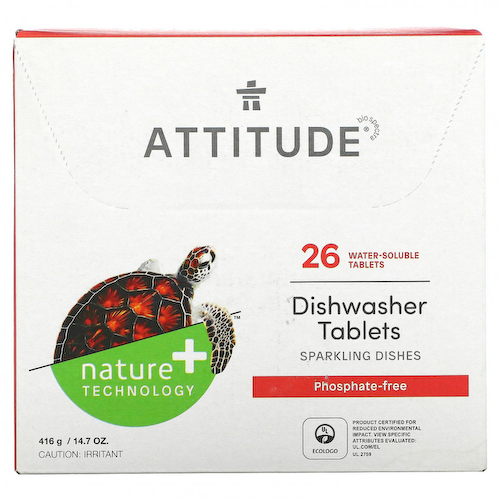 ATTITUDE, Таблетки для посудомоечной машины, 26 водорастворимых таблеток #1