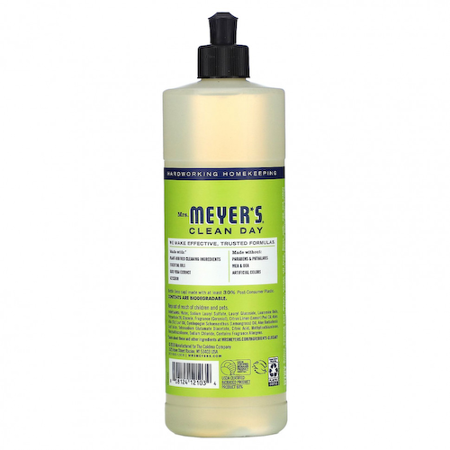 Mrs. Meyers Clean Day, средство для мытья посуды, лимонная вербена, 473 мл (16 жидк. унций) #1
