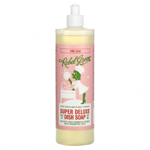 Rebel Green, Super Deluxe Dish Soap, розово-лиловое, 473 мл (16 жидк. Унций) #1