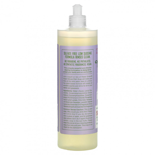 Rebel Green, Super Deluxe Dish Soap, лаванда и грейпфрут, 473 мл (16 жидк. Унций) #1
