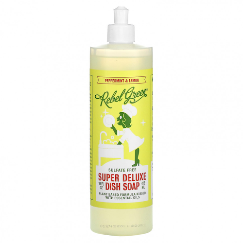 Rebel Green, Super Deluxe Dish Soap, перечная мята и лимон, 473 мл (16 жидк. Унций) #1