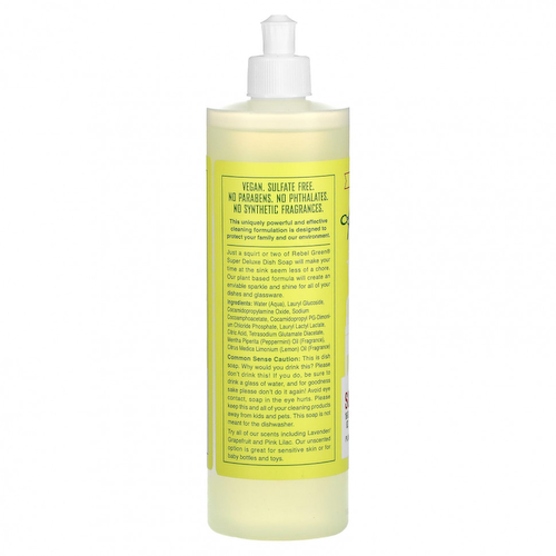 Rebel Green, Super Deluxe Dish Soap, перечная мята и лимон, 473 мл (16 жидк. Унций) #1