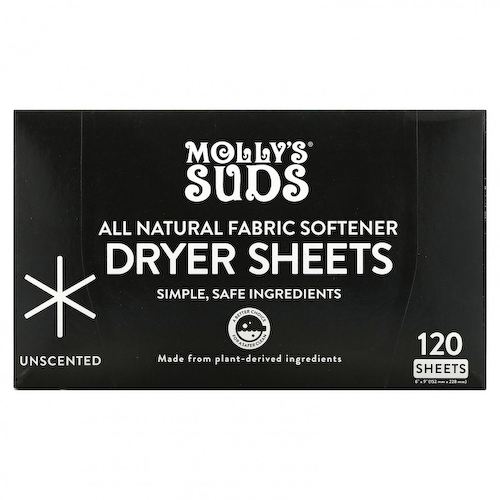 Molly's Suds, Простыни для сушки, без запаха, 120 листов #1