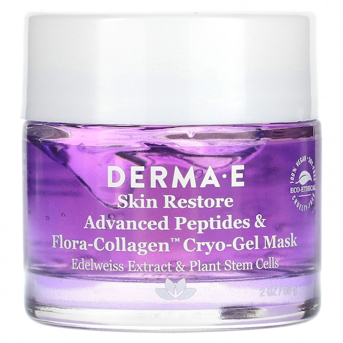DERMA E, Криогелевая маска с улучшенными пептидами и флора-коллагеном, 56 г (2 унции) #1