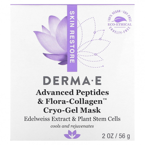 DERMA E, Криогелевая маска с улучшенными пептидами и флора-коллагеном, 56 г (2 унции) #1