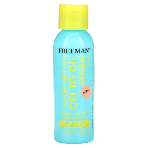 Freeman Beauty, Согревающая косметическая маска из геля и масла, имбирь + глицерин, 50 мл (1,7 жидк. Унции) #1