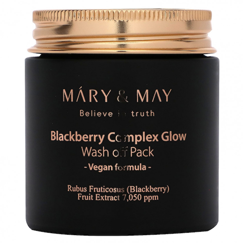 Mary&May, Blackberry Complex Glow, смываемая маска, 125 г (4,4 унции) #1