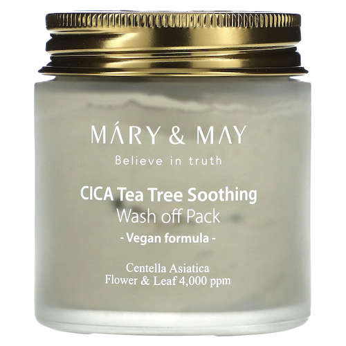 Mary&May, CICA Tea Tree Soothing, смываемая маска, 125 г (4,4 унции) #1