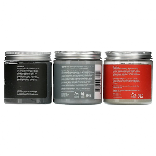 Pure Body Naturals, Коллекция натуральных масок для лица, набор из 3 предметов #1