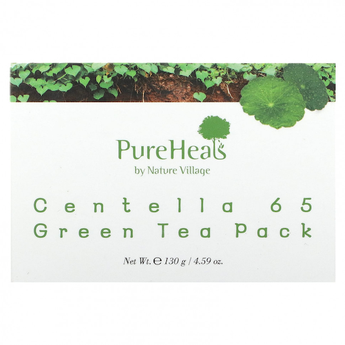 PureHeals, Centella 65 Green Tea Pack, 4.59 oz (130 g) #1