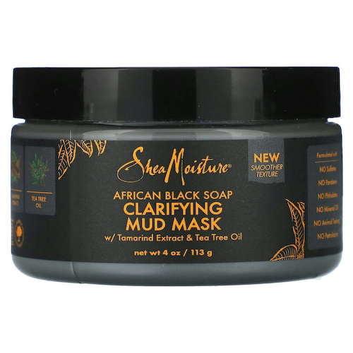 SheaMoisture, African Black Soap, очищающая грязевая маска с экстрактом тамаринда и маслом чайного дерева, 113 г (4 унции) #1