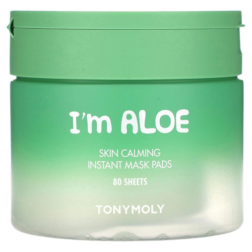 Tony Moly, I'm Aloe, успокаивающие успокаивающие салфетки-маски для кожи, 80 шт. По 120 г (4,23 унции) #1