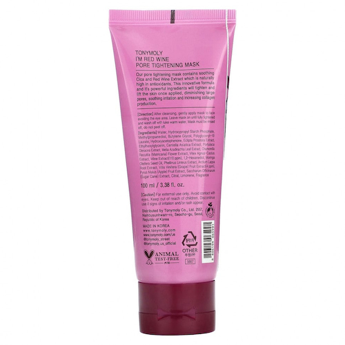 Tony Moly, I'm Red Wine, маска для сужения пор, 100 мл (3,38 жидк. Унции) #1
