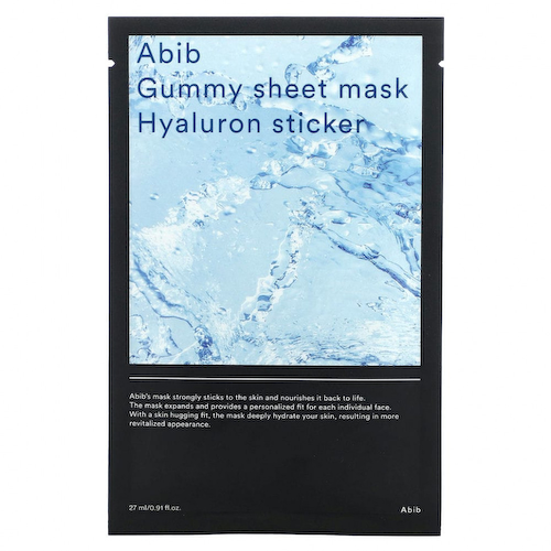 Abib, Gummy Beauty, тканевая маска с гиалуроном, 1 тканевая маска, 27 мл (0,91 жидк. Унции) #1