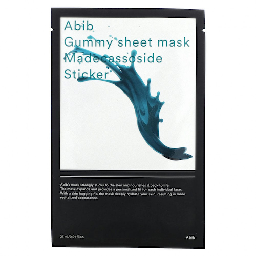 Abib, Gummy Beauty, тканевая маска с мадекассозидом, 1 тканевая маска, 27 мл (0,91 жидк. Унции) #1