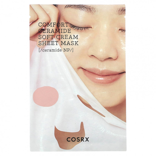 CosRx, Comfort Ceramide, мягкая кремовая тканевая маска, 1 шт., 26 мл (0,87 жидк. Унции) #1
