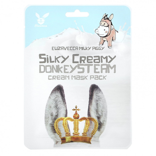 Elizavecca, Milky Piggy, Крем-маска для лица с шелковистым кремом и осликом, 10 шт., 25 г (0,88 унции) #1