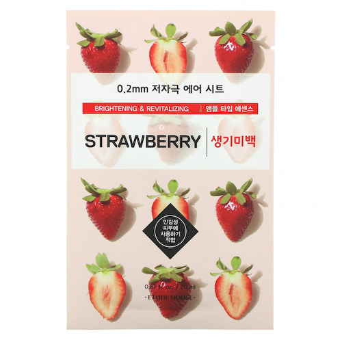 Etude, 0.2 Air Beauty Mask, Strawberry, 1 Sheet, 0.67 fl. oz (20 ml) #1