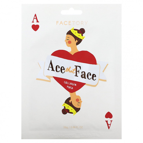 FaceTory, Ace That Face, коллагеновая маска для лица, 1 шт., 26 г (0,88 жидк. Унции) #1