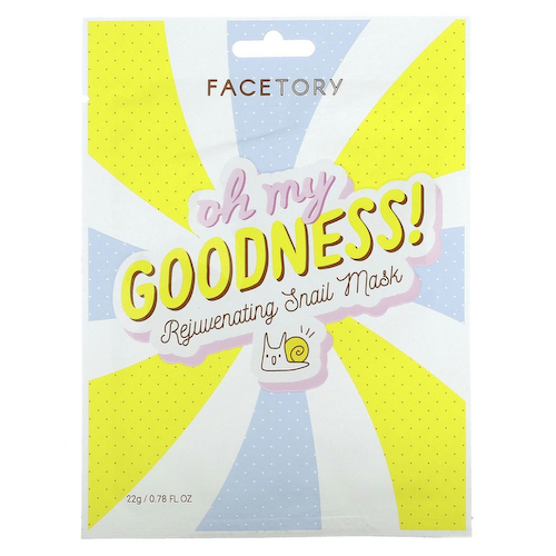 FaceTory, Oh My Goodness, омолаживающая маска с улиткой, 1 шт., 22 г (0,78 жидк. Унции) #1
