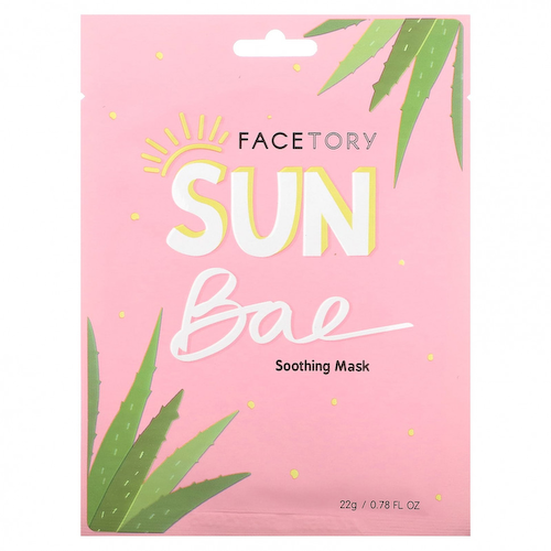 FaceTory, Sun Bae, успокаивающая косметическая маска, 1 шт., 22 г (0,78 жидк. Унции) #1