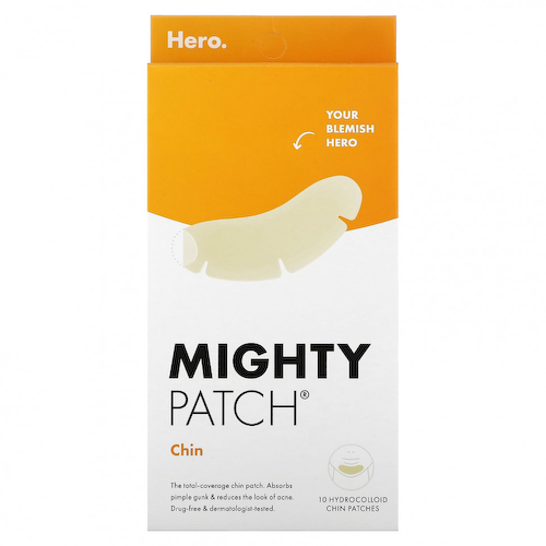 Hero Cosmetics, Mighty Patch, для подбородка, 10 гидроколлоидных пластырей #1