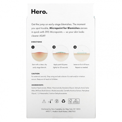 Hero Cosmetics, Mighty Patch, Micropoint для высыпаний, 8 патчей #1