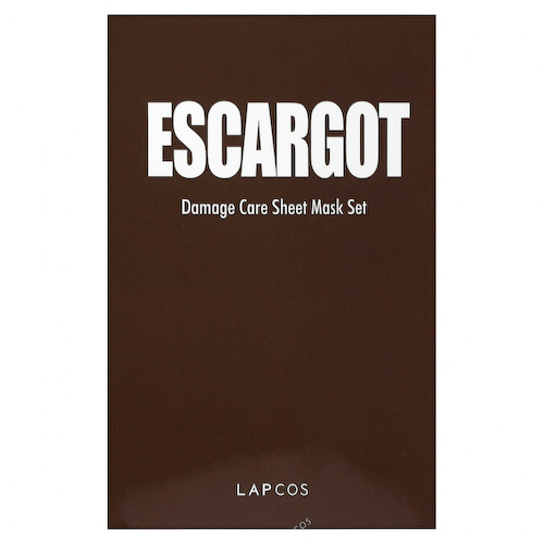 Lapcos, Escargot Damage Care Sheet Mask Set, 5 шт., 27 мл (0,91 жидк. Унции) #1