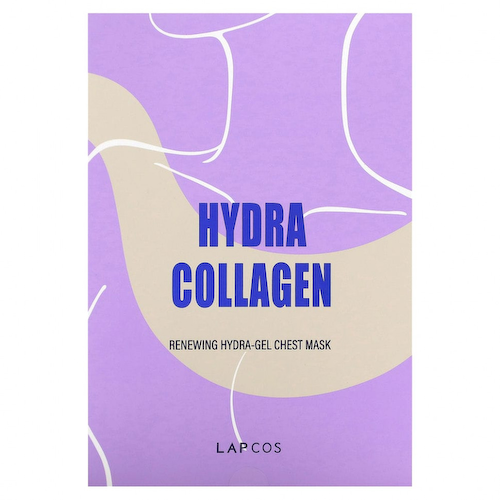 Lapcos, Hydra Collagen, восстанавливающая гидрогелевая маска для груди, 5 шт. По 40 г (1,41 унции) #1