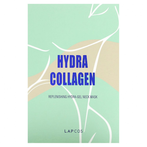 Lapcos, Hydra Collagen, восстанавливающая гидрогелевая маска для шеи, 5 шт. По 15 г (0,53 унции) #1