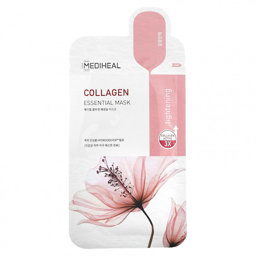 Mediheal, Collagen, Essential Beauty Mask, 1 шт., 24 мл (0,81 жидк. Унции) #1