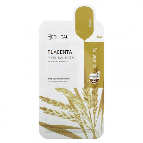 Mediheal, Placenta, Essential Beauty Mask, 10 шт., По 24 мл (0,81 жидк. Унции) #1