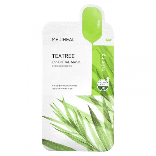 Mediheal, Tea Tree, Essential Beauty Mask, 4 шт., По 24 мл (0,81 жидк. Унции) #1