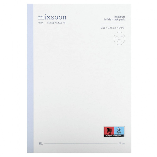 Mixsoon, Bifida Beauty Mask Pack, 5 масок, 5 г (0,17 унции) #1