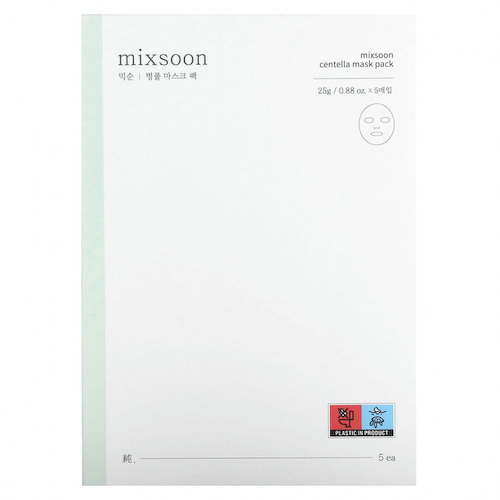 Mixsoon, Centella Beauty Mask Pack, 5 масок по 5 г (0,17 унции) #1