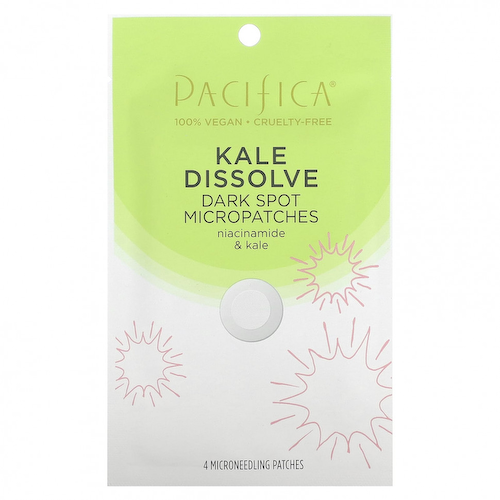 Pacifica, Kale Dissolve, микропатрицы с темными пятнами, 4 пластыря для микроиглы #1