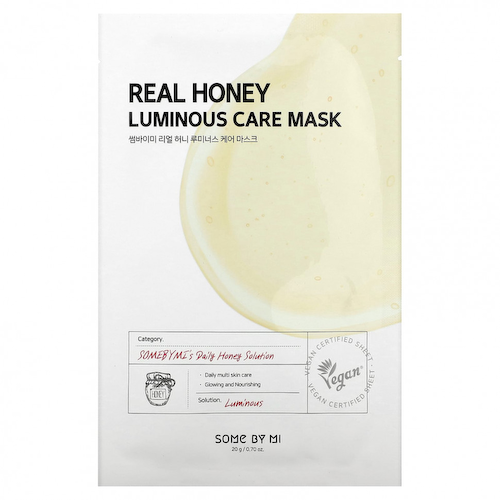 SOME BY MI, Real Honey, косметическая маска для сияния кожи, 1 шт., 20 г (0,7 унции) #1