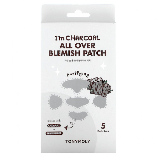 Tony Moly, I´m Charcoal, средство для устранения пятен, очищающее, 5 патчей #1
